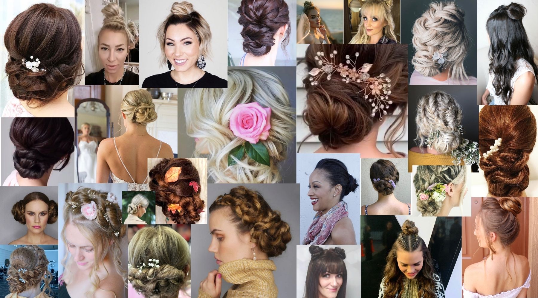 Get the Look Collage Easy Updo Extensions