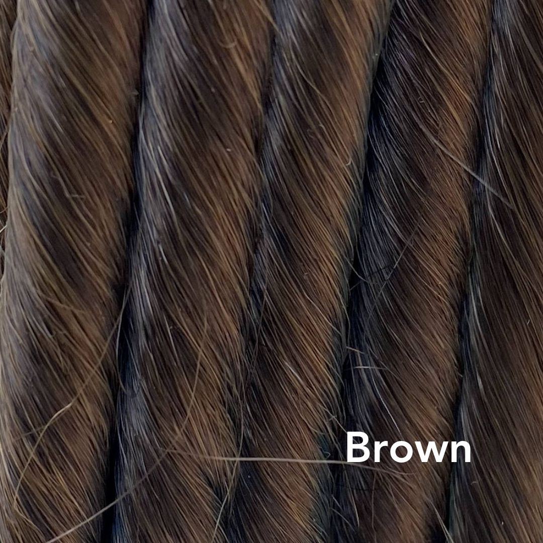 Brown Colored Easy Updo Hair Extensions