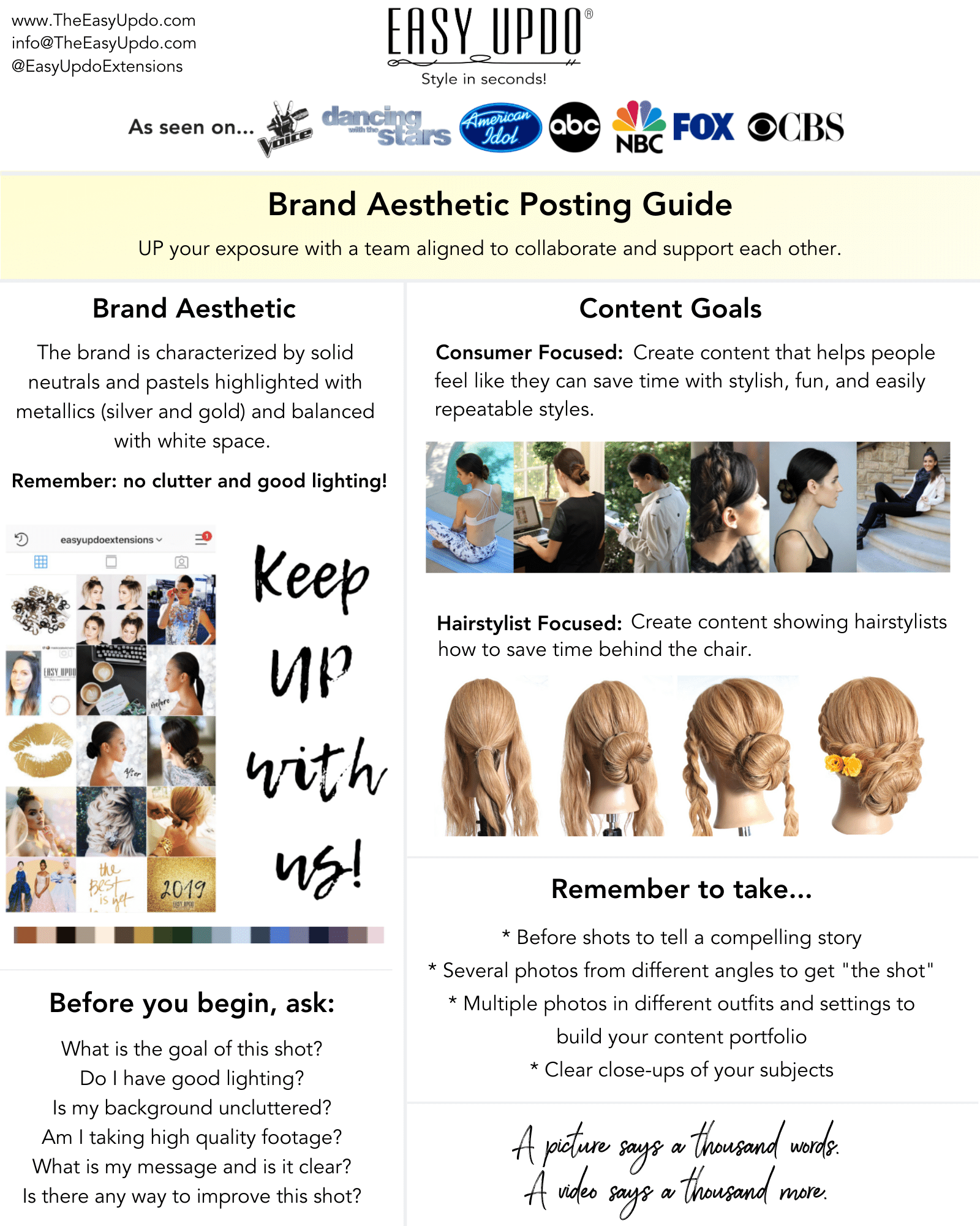 Information Document for Brand Ambassadors