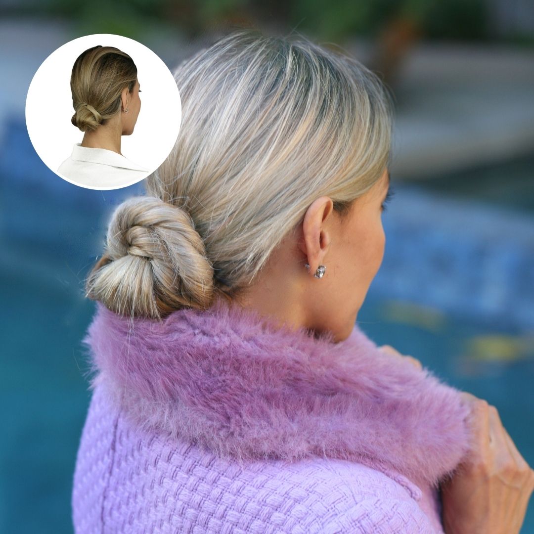 Twisted Low Bun with Easy Updo Extensions