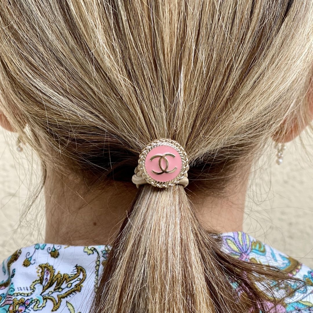 Repurposed Hair Ties - CC Coral Pink, 20mm