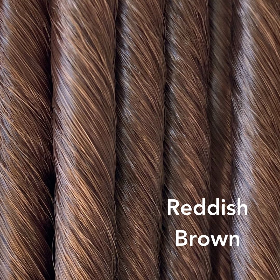 Reddish Brown Brassy brown color swatch for Easy Updo Extensions