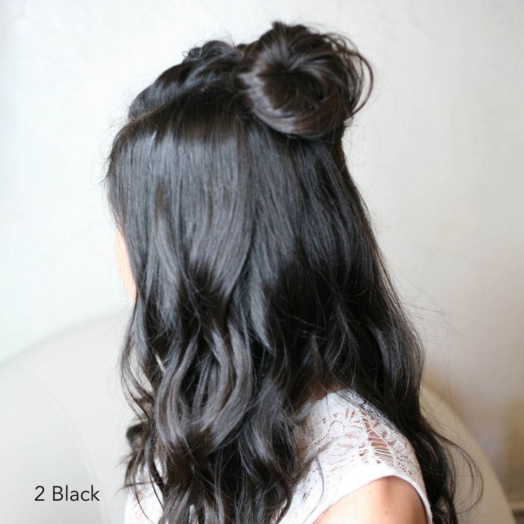 Black Halfup Bun Hairstyle Easy Updo Extensions