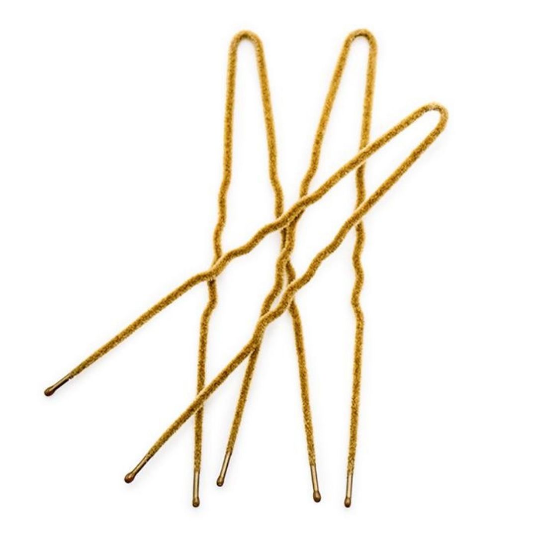 Blonde Frenchies Ultra Flocked Hair Pins