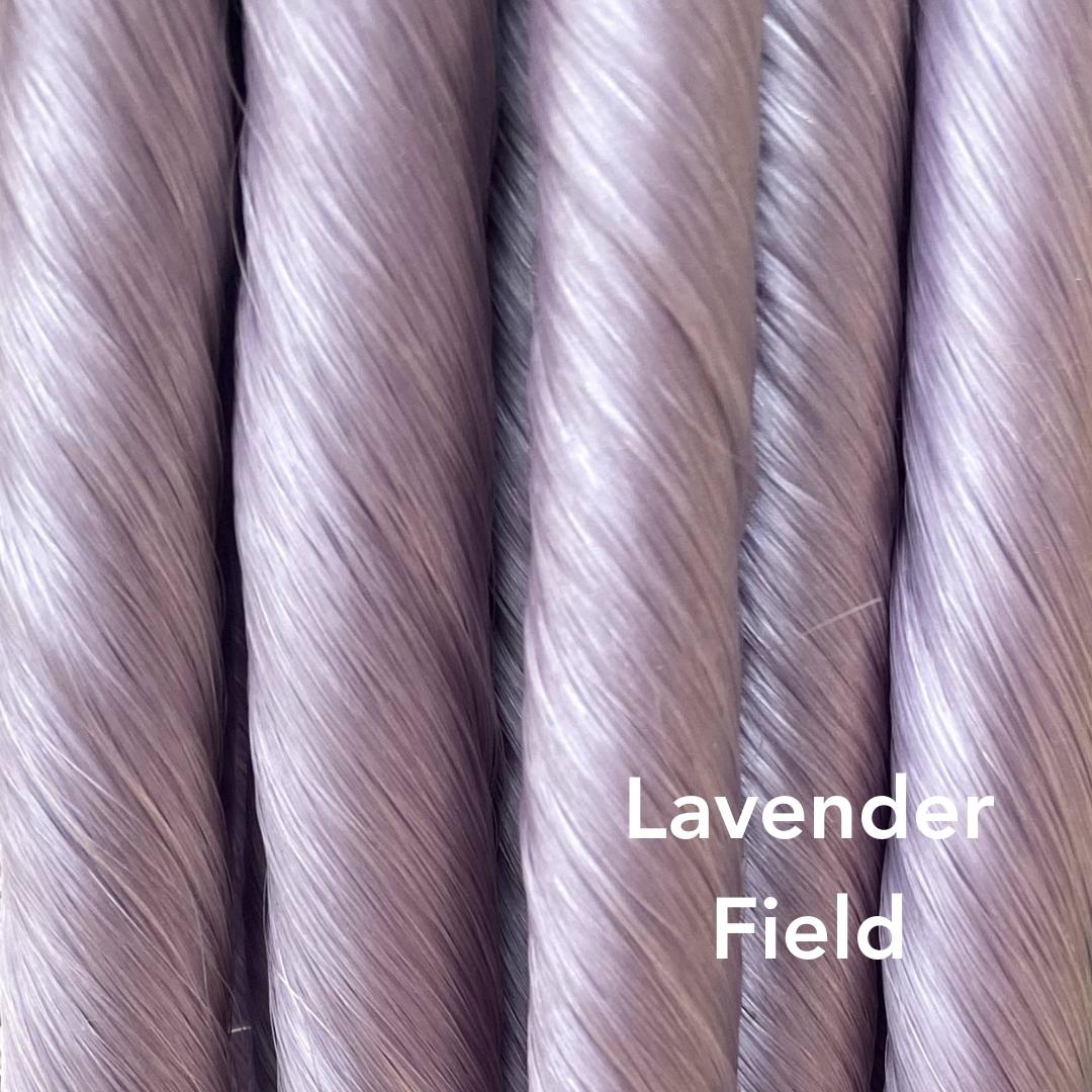 Lavender Field Vibrant Color Easy Updo Hair Extensions