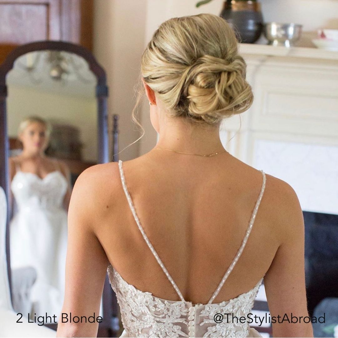 Light Blonde Bridal Hairstyle @TheStylistAbroad Updo Easy Updo Extensions